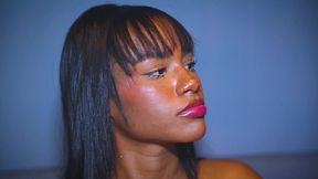 blowjob in public restroom: petite ebony reunites with her ex and deepthroats his cock in a restaurant.