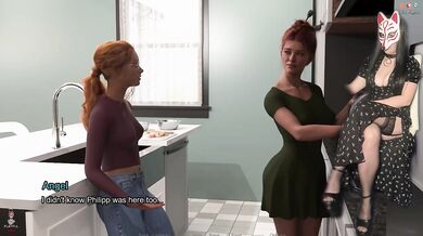 Long dress stockings cosplayer gets destroyed in angel's love gaming porn