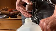 Pissing compilation - super hot tea jug and bucket pissing and a extreme public elevated fence pole piss