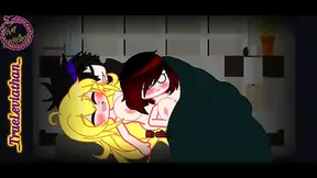 Cute Anime GF Surprised by Naughty Pee Prank from Mischievous Boyfriend