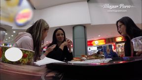 Gina Gerson, Dolly Diore and Samanta backstage before shooting