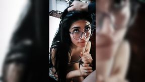 Amazing bj and throat pie by latina gf