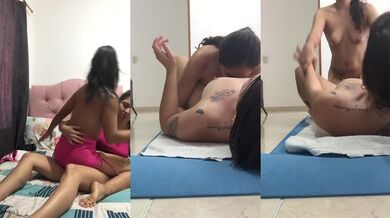 My friend's pussy dripping while I finger her teen cunt
