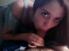 Sexy Teen Brunette Chick Handjobs POV