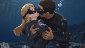 Solo Night Freediving Breath Hold | Tight Wetsuit & Deep Reef Self Pleasure