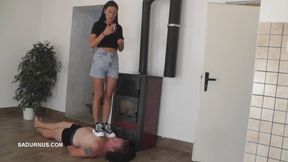 Mistresses Olga and Natasa smoking and crush wmv Natasa