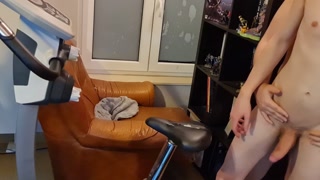 Fucked me while training bycilcle riding cock