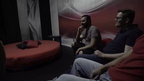 German Teen first time threesome with two guys