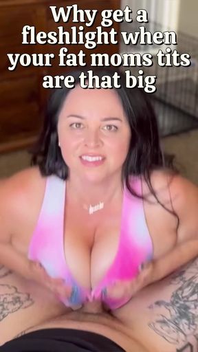 Stepmom takes advantage of opportunity for titty fuck