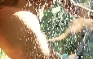 Sheila marie posing and getting wet
