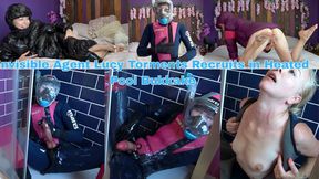 Invisible Agent Lucy Torments Recruits in Heated Pool Bukkake - MP4 720