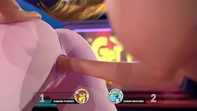 Hot cartoon lesbians fuck and fist each other in 3D