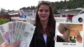 Shy girl gets caught cheating with a guy in public