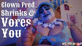 BBW Clown Pred Shrinks & Vores You