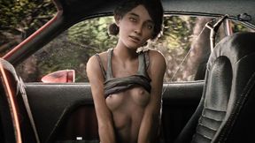 [3D] Small Boobs Skinny Girl Rougly Fucked in Car