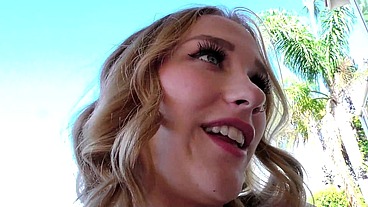 Mike Hunt Makes Kasey Miller Cross Eyed Cheerleader
