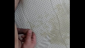 I fuck the mattress, piss and lick the sperm off it