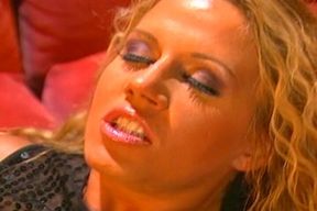 Blonde MILF Sucks Dildo and Fingers to Explosive Orgasm