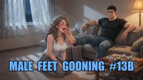 Male Feet Gooning #13B: Surrender Your Mind to Masculine Soles (Animated)