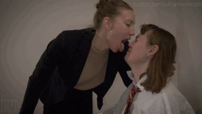 Teacher's Long, Sloppy Tongue and Bad Breath