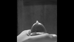 Flooding my hand in white drops