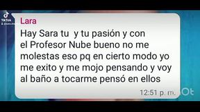 La alumna Sara habla de su sexy profesor