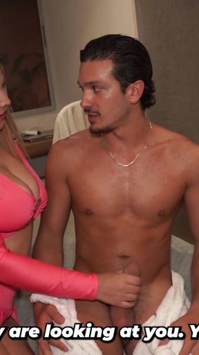 Busty stepmom secretly fucks her Italian stepson while her husband is away from home   Clip 1