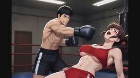 Mixed Boxing Confessions #17B: Maledom Boxing Beatdown (Animated)
