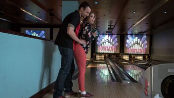 Buddy teaches Britney Amber how to play bowling and fucks her