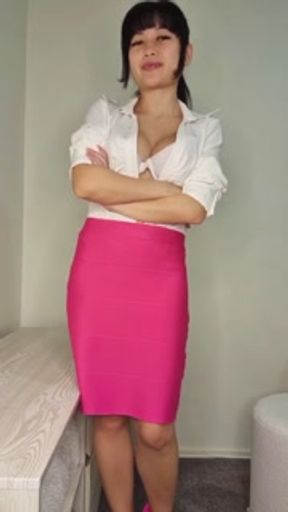 Slutty Secretary talks dirty in the&nbsp;office part 4