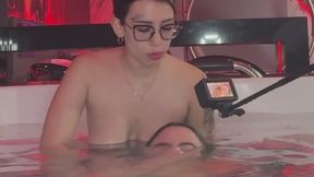 BTS underwater and breathplay fetish with my best friend