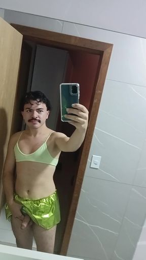 Gay femboy brazilian bikini