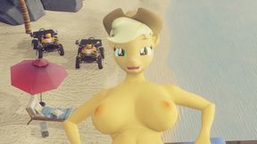 The 'Elasticated' dude bangs Applejack's ass&#x1F351; in missionary - creampie My Little Pony edition