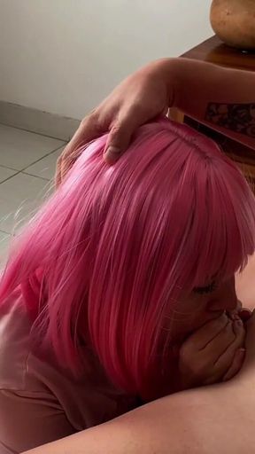 This Slutty Outfit Go to Her a Sloppy Blowjob and Hardcore Sex with a Messy Facial