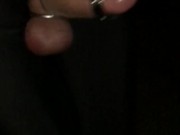 Late Night JOGGING ** 3 COCK RINGS ON - in Slow Motion **