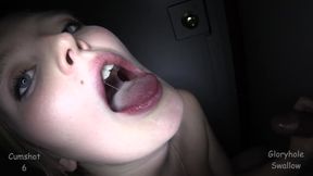 is a trooper and serviced a bunch of cocks and gobbled down the goo 1st visit