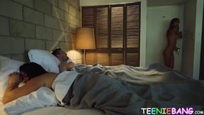 ”Adorable babe blows a guy next to his sound arest housewife”