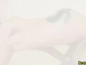 Petite babe having fun with her dildo