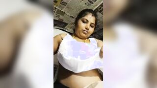 Desi Tamil new wife morning mood hard pussy fingering show