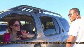 Jessica Ryan's Big Tits Bounce While Taking Black Cock at Her Place (Teens Gone Black)