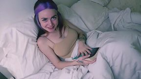 Cute E-girl got a morning wake up doggy style fuck after BJ