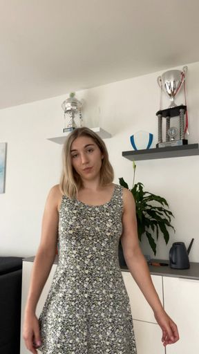(very) strong girl in dress
