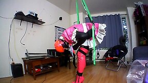 Sissys Self Strappado Bondage