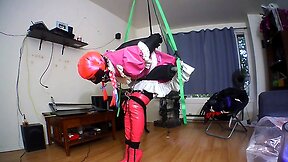 Sissys Self Strappado Bondage
