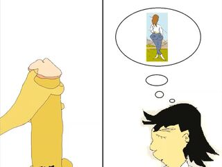 Sex Animation of Solo Male Masturbation while Fantasizing about Women