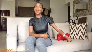 African Casting - Tight Black MILF Pussy Railed By Fake Producer