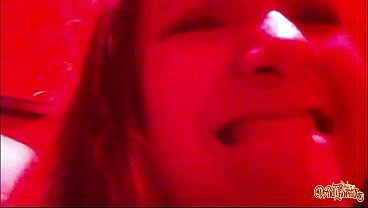 Red-Lit Thrill: Public Bathroom Masturbation at the Club