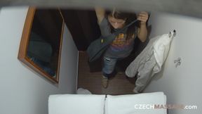 Czech Massage 61: Gorgeous Brunette MILF Gets Oiled up and Fucked Hard