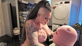 Stepmom Takes Stepson in the Bathroom