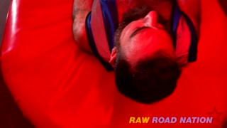 Bends him over and goes BB into this builder bloke